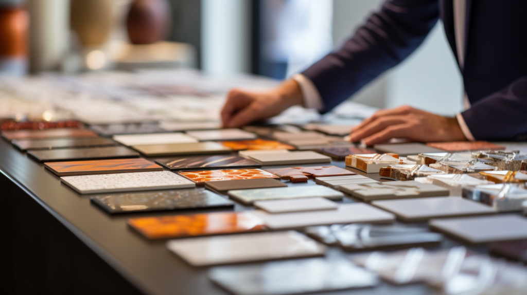 Selecting Tiles During Personalized Consultation and Material Selection Session